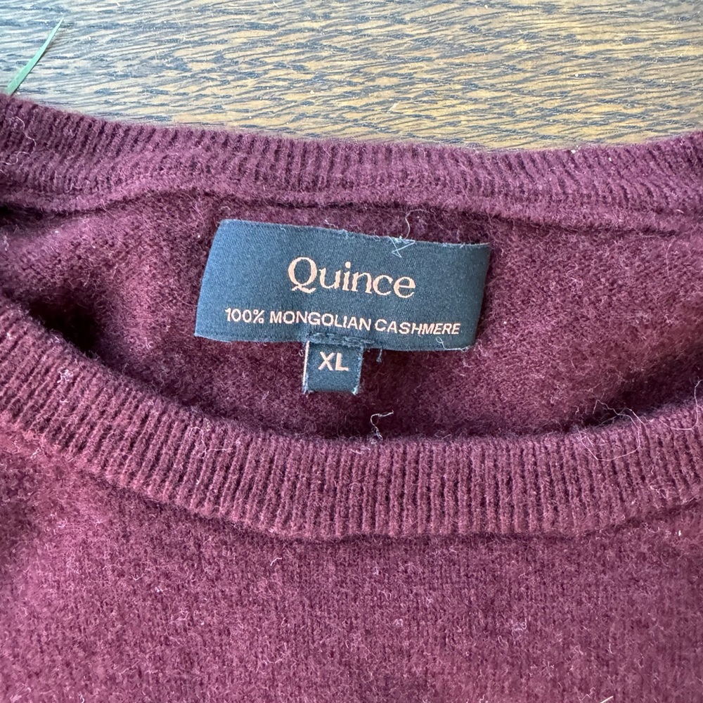 SOLD: Quince 100% Cashmere Purple Sweater